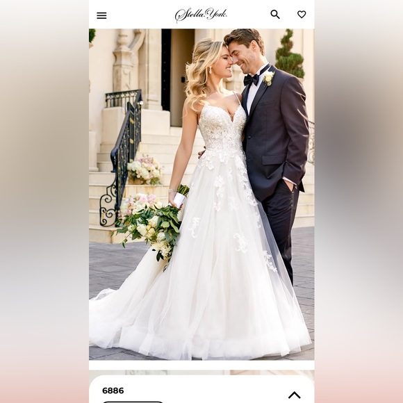 Stella York bridal dress #6886 size 10